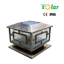 Outdoor lighting CE solar pillar light; garden gate pillar lighting;solar pillar lights